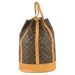 Louis Vuitton Monogram Randonnee GM Drawstring Sling Backpack Hobo