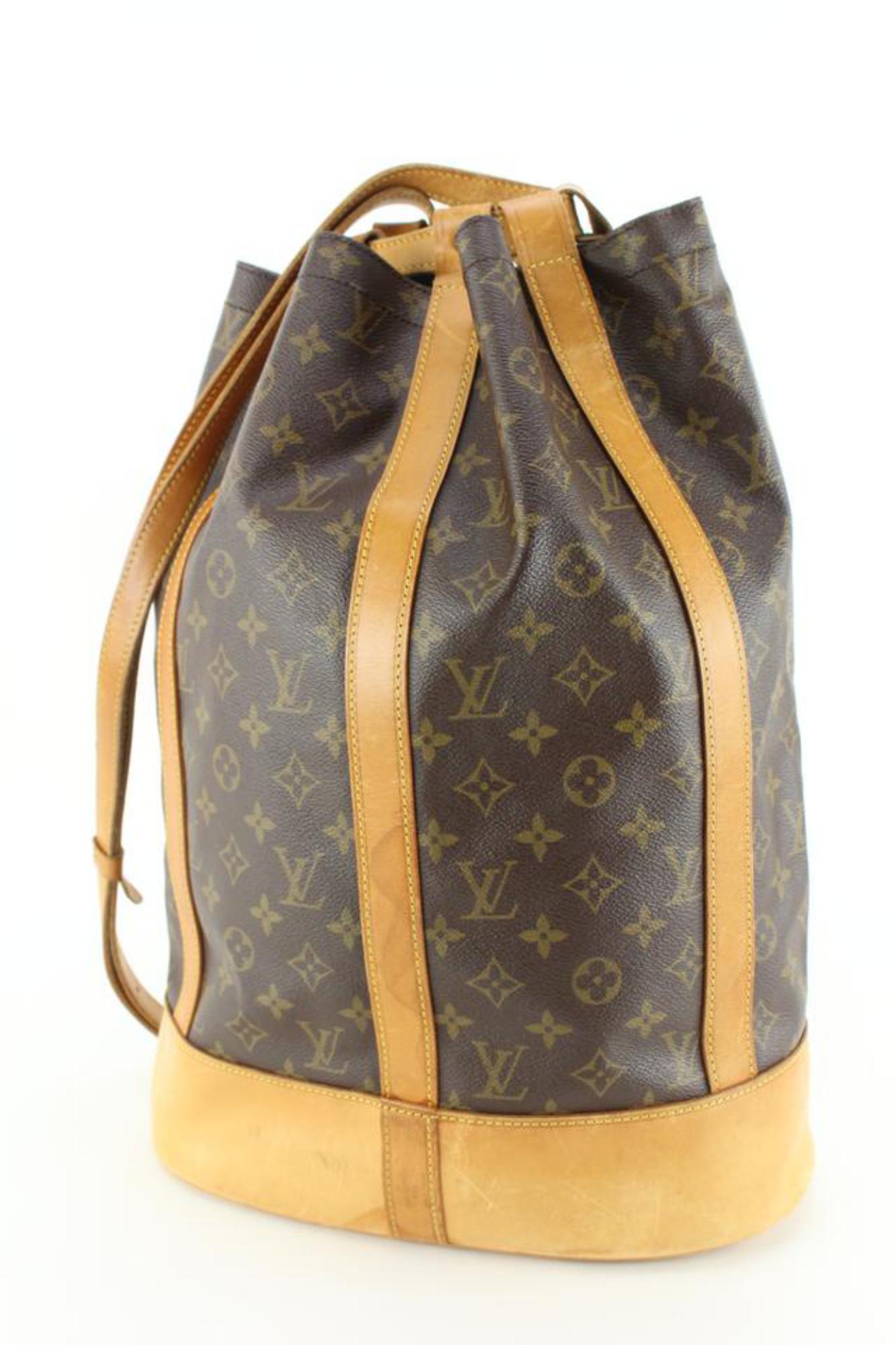Louis Vuitton Monogram Randonnee GM Sling Backpack 44lk722s For Sale 5