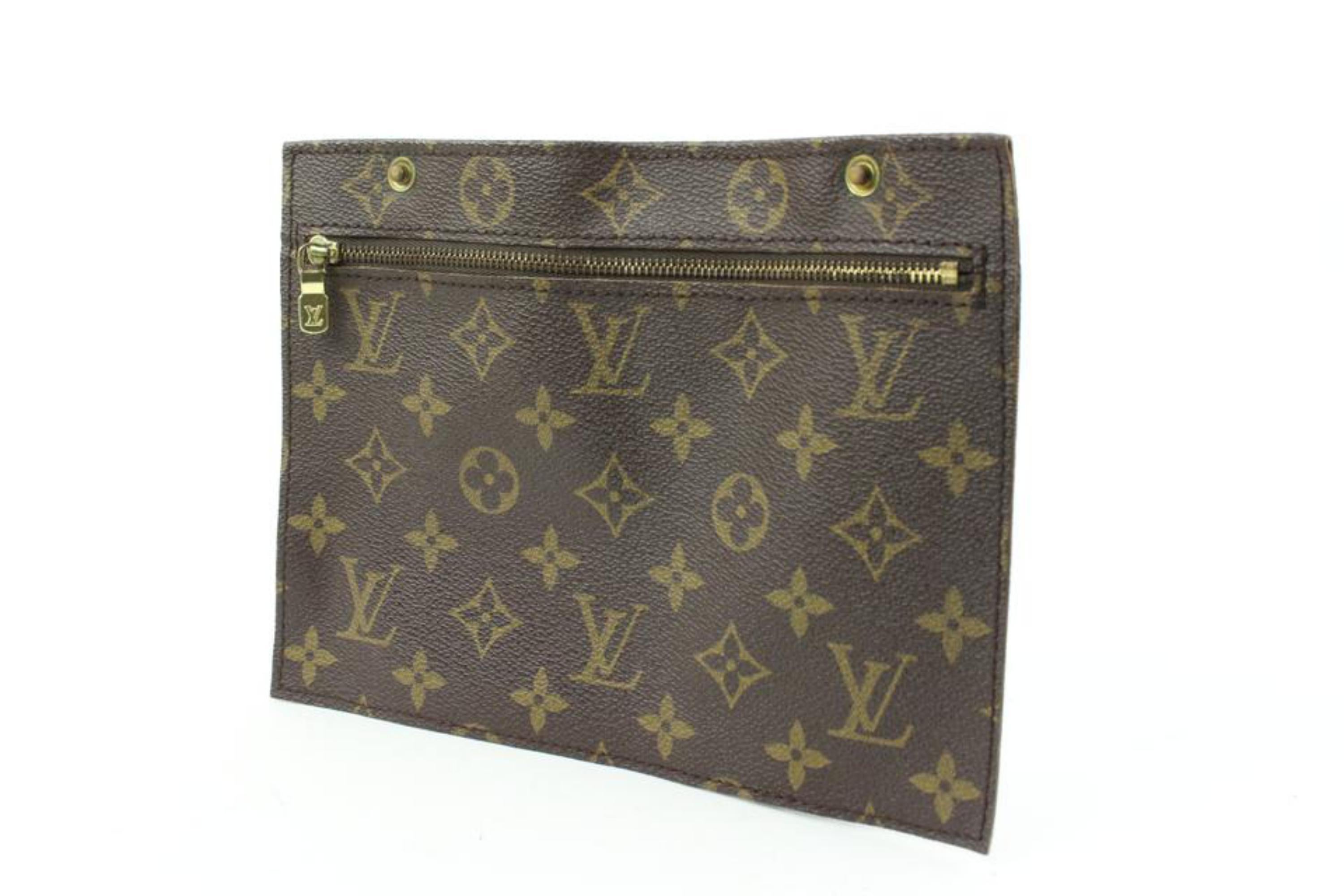 Women's Louis Vuitton Monogram Randonnee Insert Pochette Flat Pouch 20lv131s