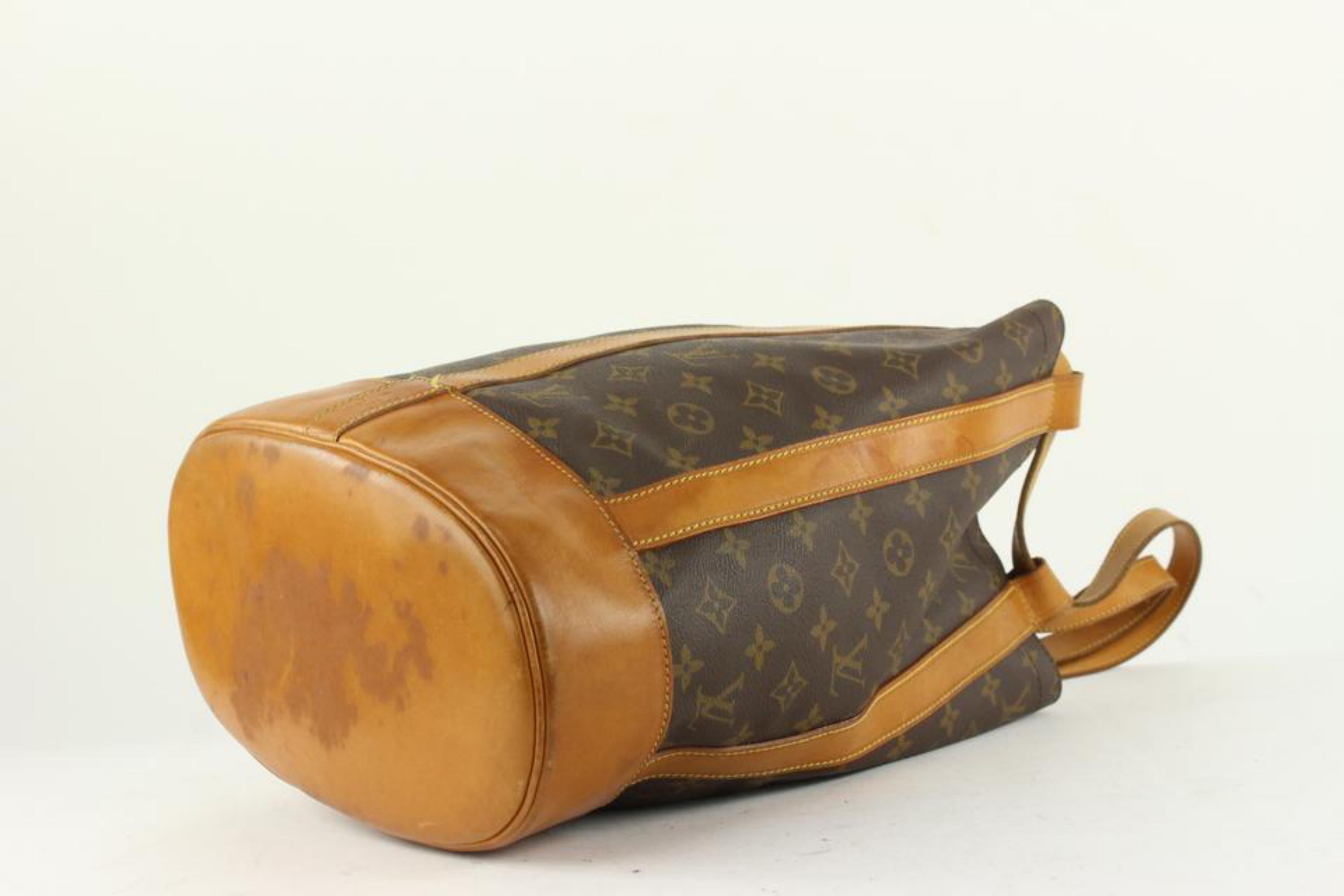 Louis Vuitton Monogram Randonnee PM Drawstring Hobo Sling Backpack Bag 5LZ1109 For Sale 3