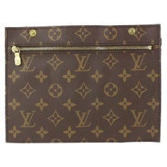 Vintage Louis Vuitton Monogram Randonnee Pouch Insert Toiletry Pouch Clutch 98lv48