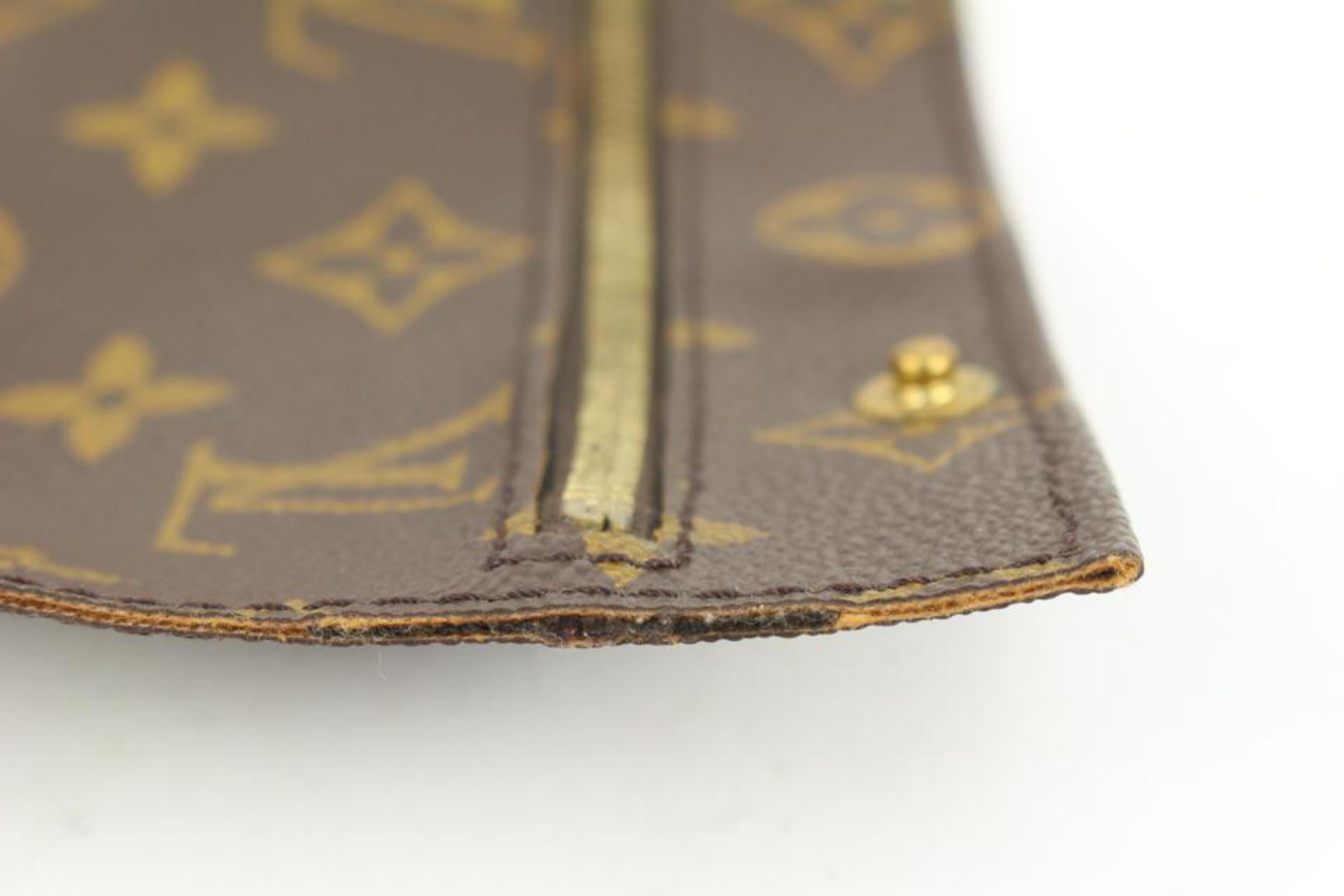 Louis Vuitton Monogrammierte Randonnee Handgelenkstasche mit Intarsien 46LV35 im Angebot 6