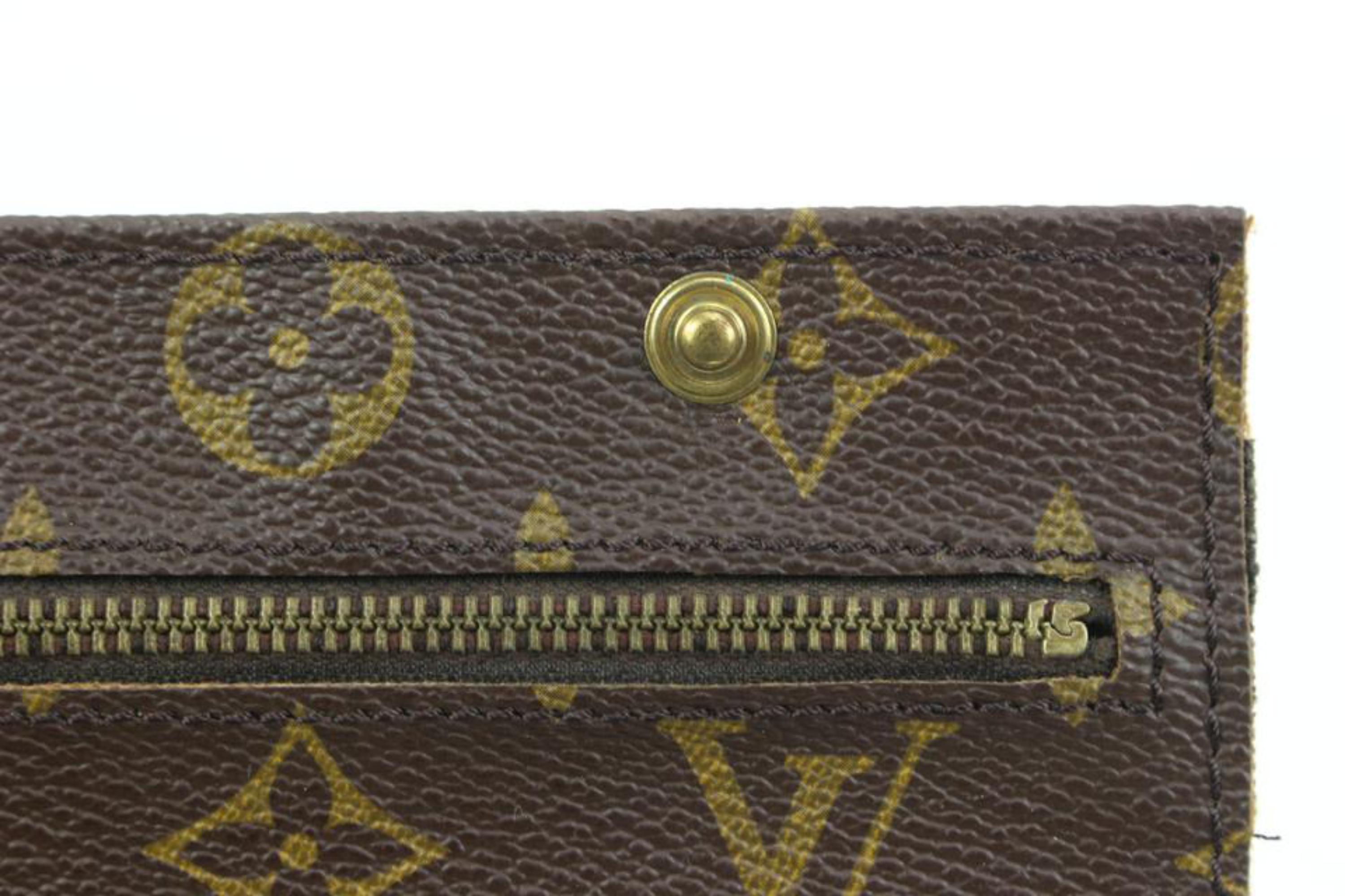 Louis Vuitton Monogrammierte Randonnee Handgelenkstasche mit Intarsien 46LV35 im Angebot 7