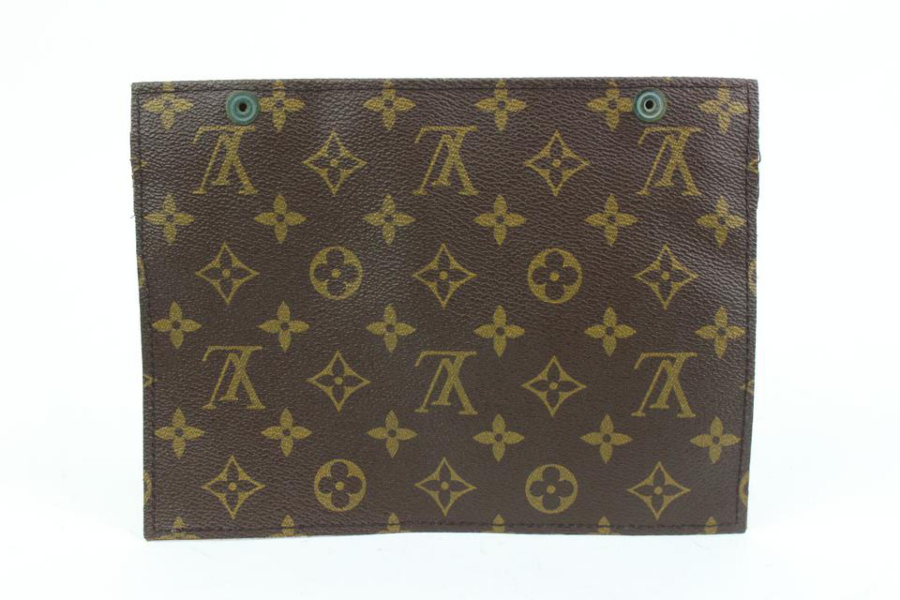 Louis Vuitton Monogrammierte Randonnee Handgelenkstasche mit Intarsien 46LV35 Damen im Angebot