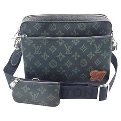 Louis Vuitton Monogram Record Trio Messenger Bag Dark Green