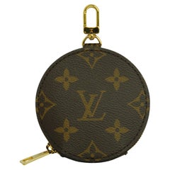 Louis Vuitton Monogram/ Red Multi Pochette Accessories Round Coin Purse