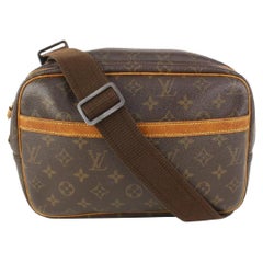 Louis Vuitton Monogram Reporter PM Crossbody Messenger Bag 99lv72