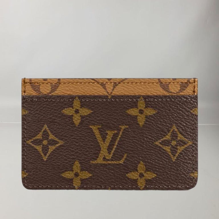 Louis Vuitton Monogram Reverse canvas Card Holder For Sale at 1stDibs