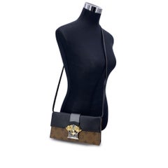 Louis Vuitton Monogram Reverse Canvas Column Clutch Pochette Bag