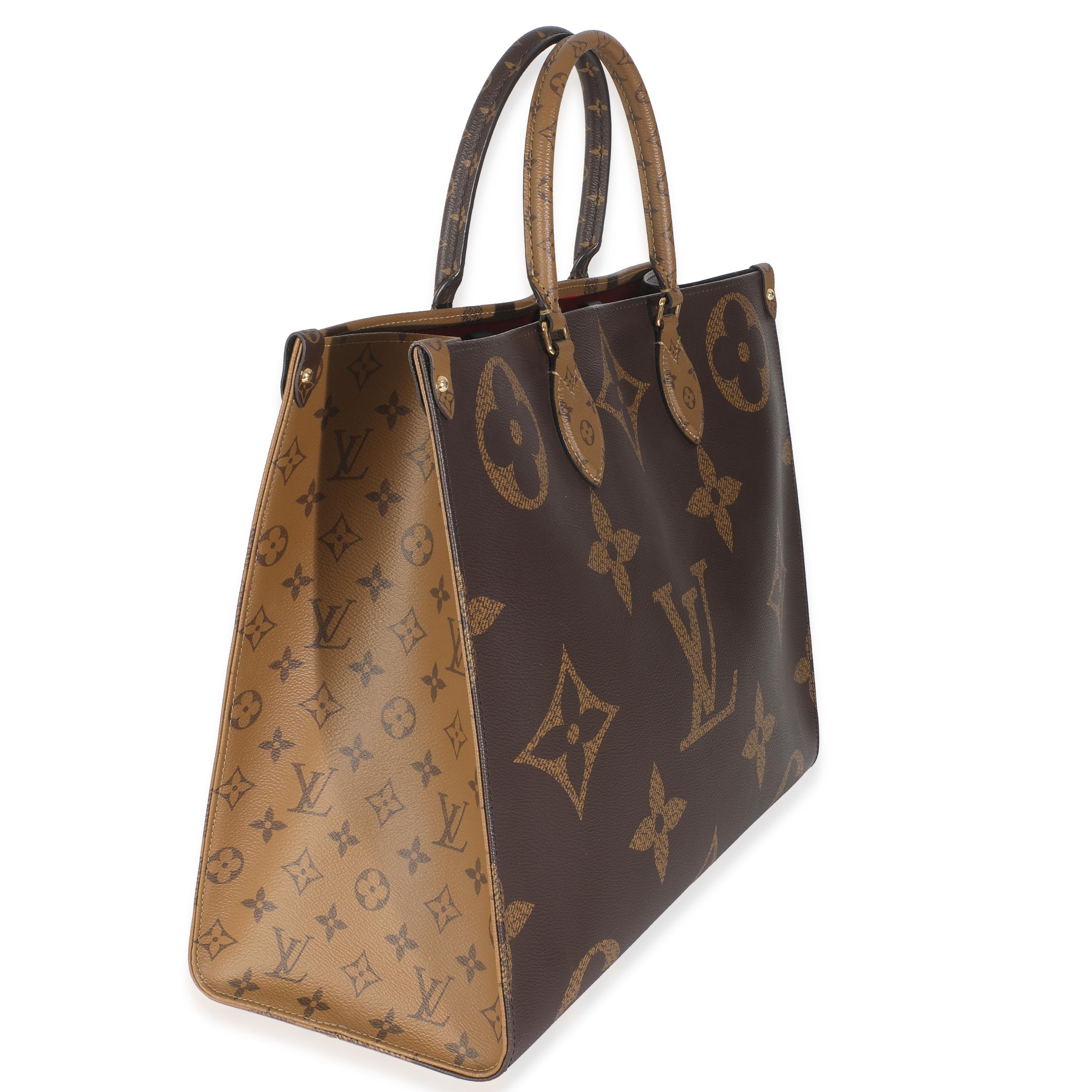 Black Louis Vuitton Monogram Reverse Canvas Onthego GM For Sale