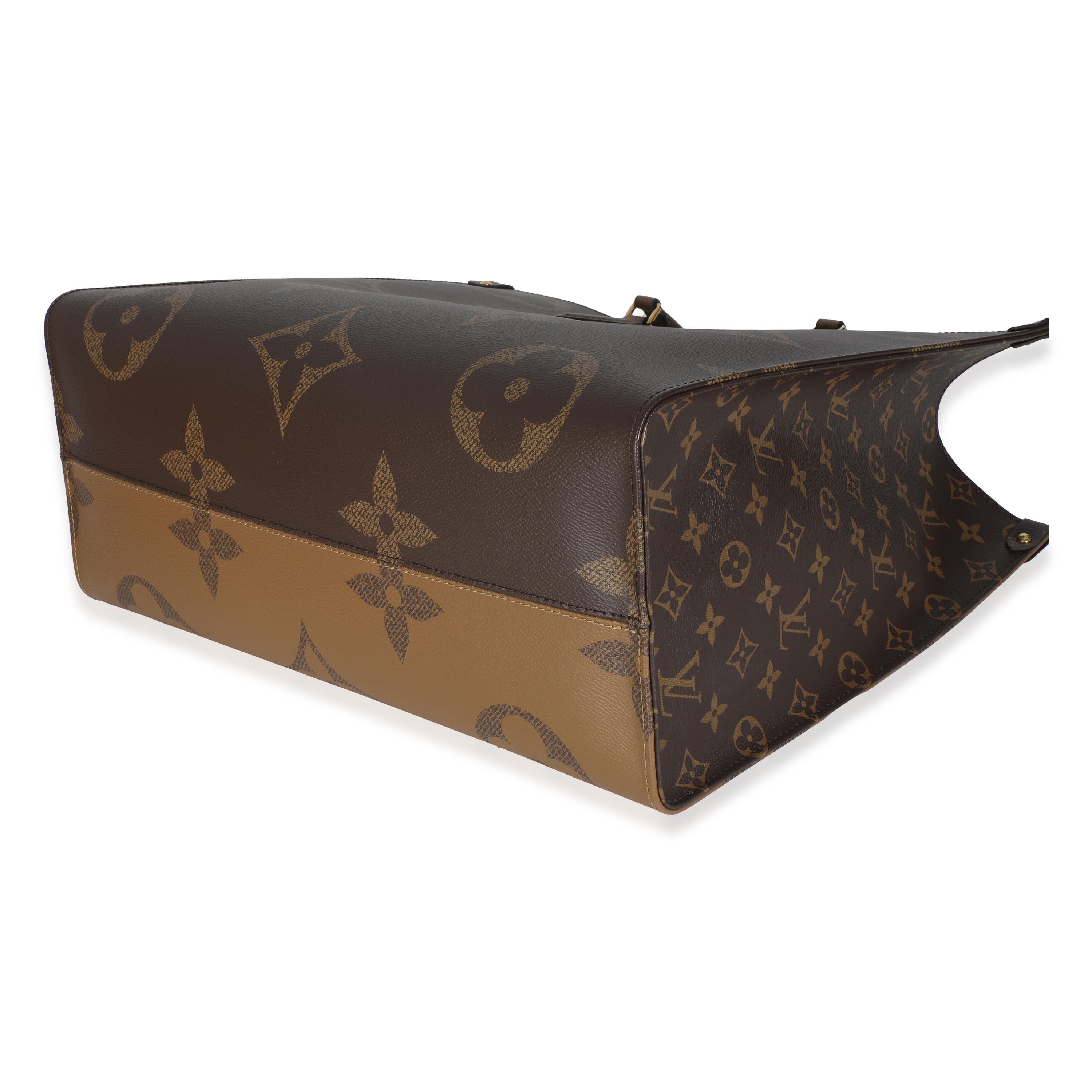 Louis Vuitton Monogram Reverse Canvas Onthego GM In Excellent Condition For Sale In New York, NY