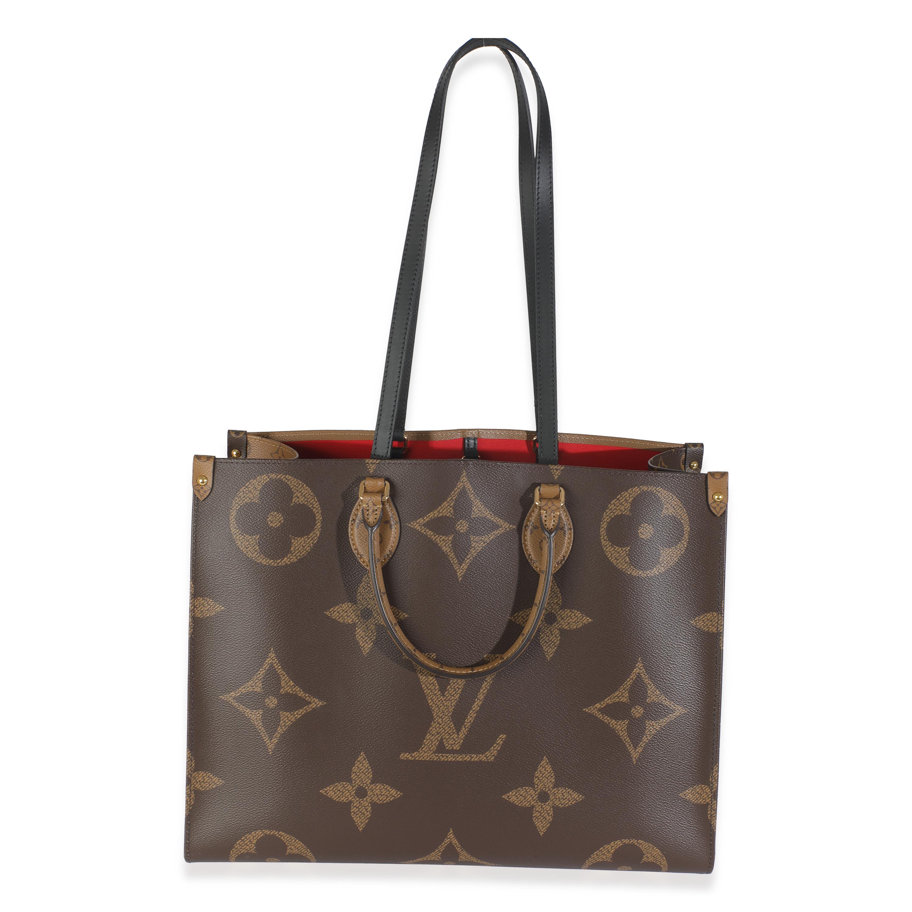 Women's or Men's Louis Vuitton Monogram Reverse Canvas Onthego GM For Sale