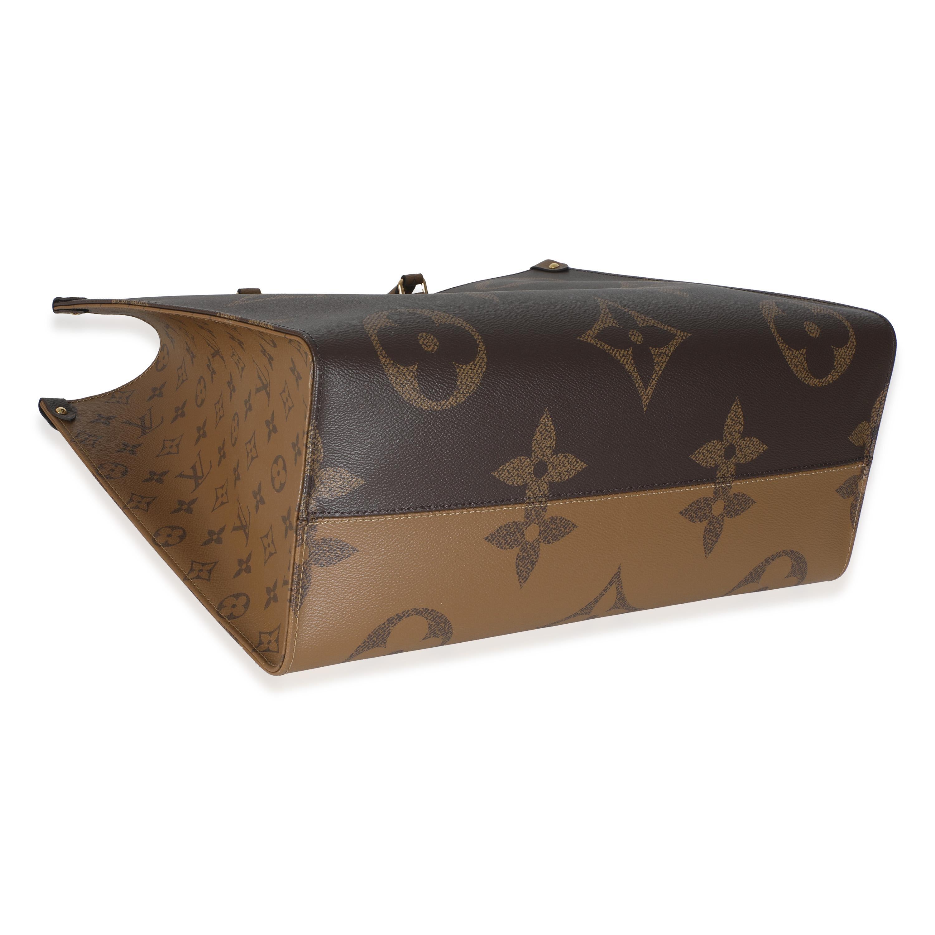 Louis Vuitton Monogram Reverse Canvas Onthego GM For Sale 1