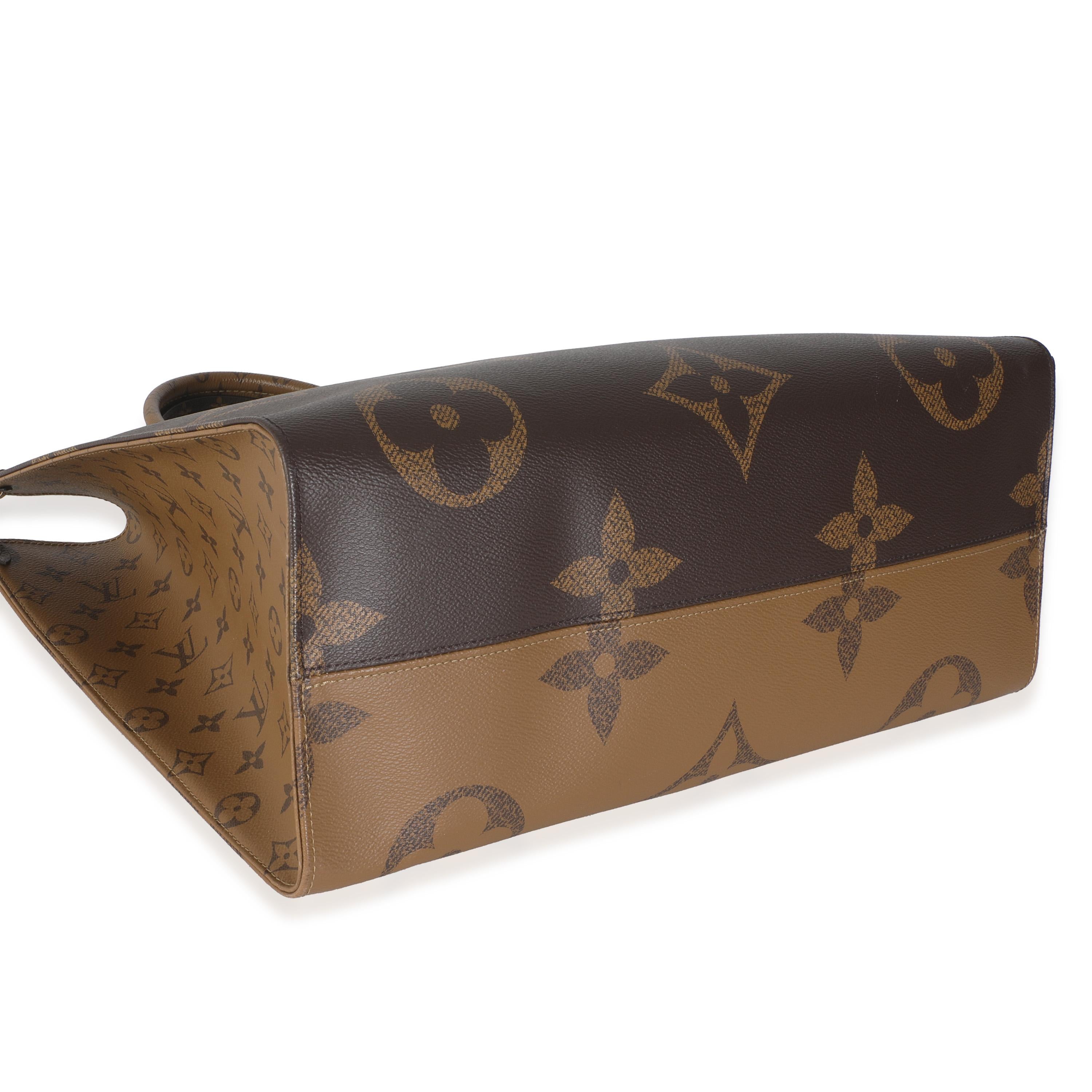 Louis Vuitton Monogram Reverse Canvas Onthego GM For Sale 2