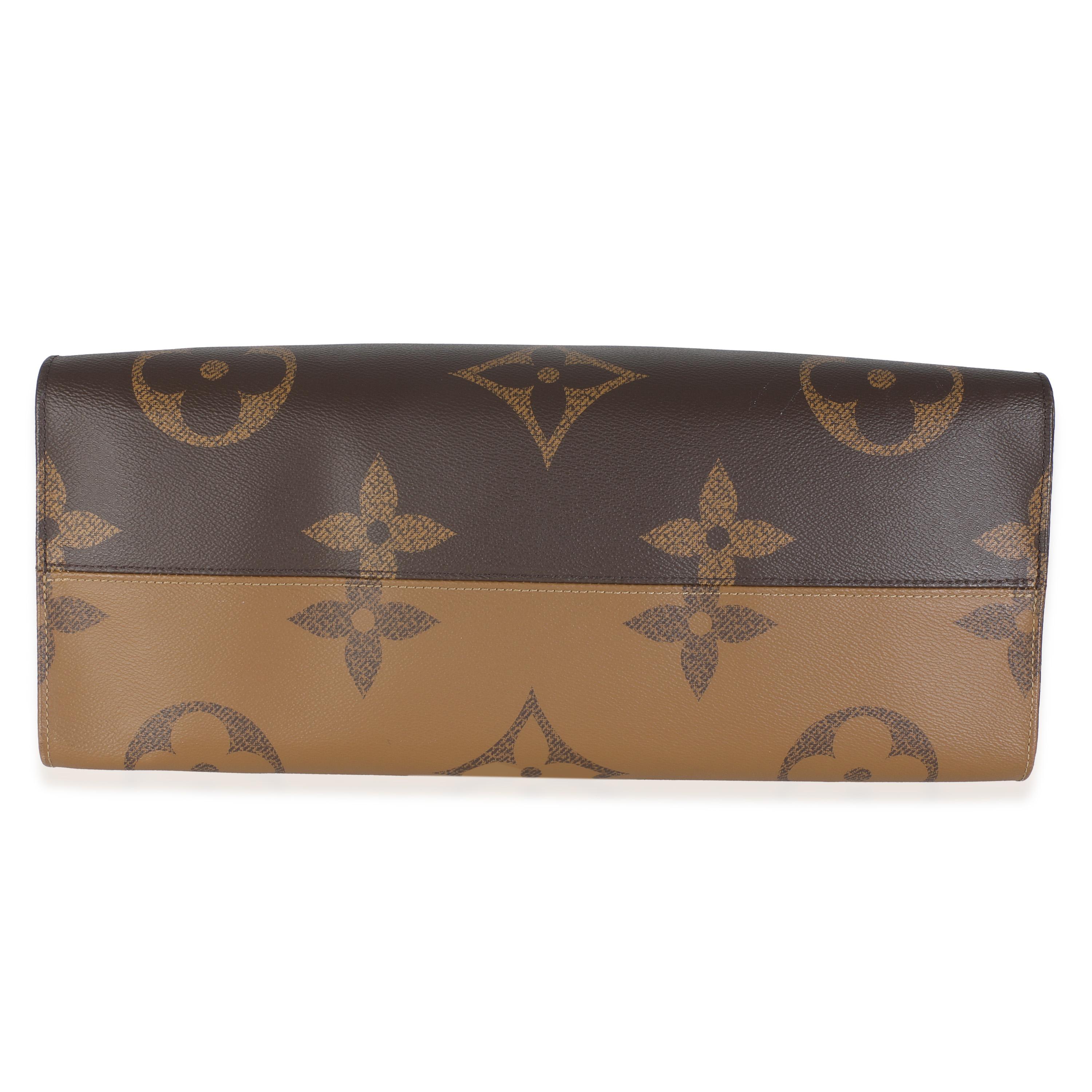 Louis Vuitton Monogram Reverse Canvas Onthego GM For Sale 3