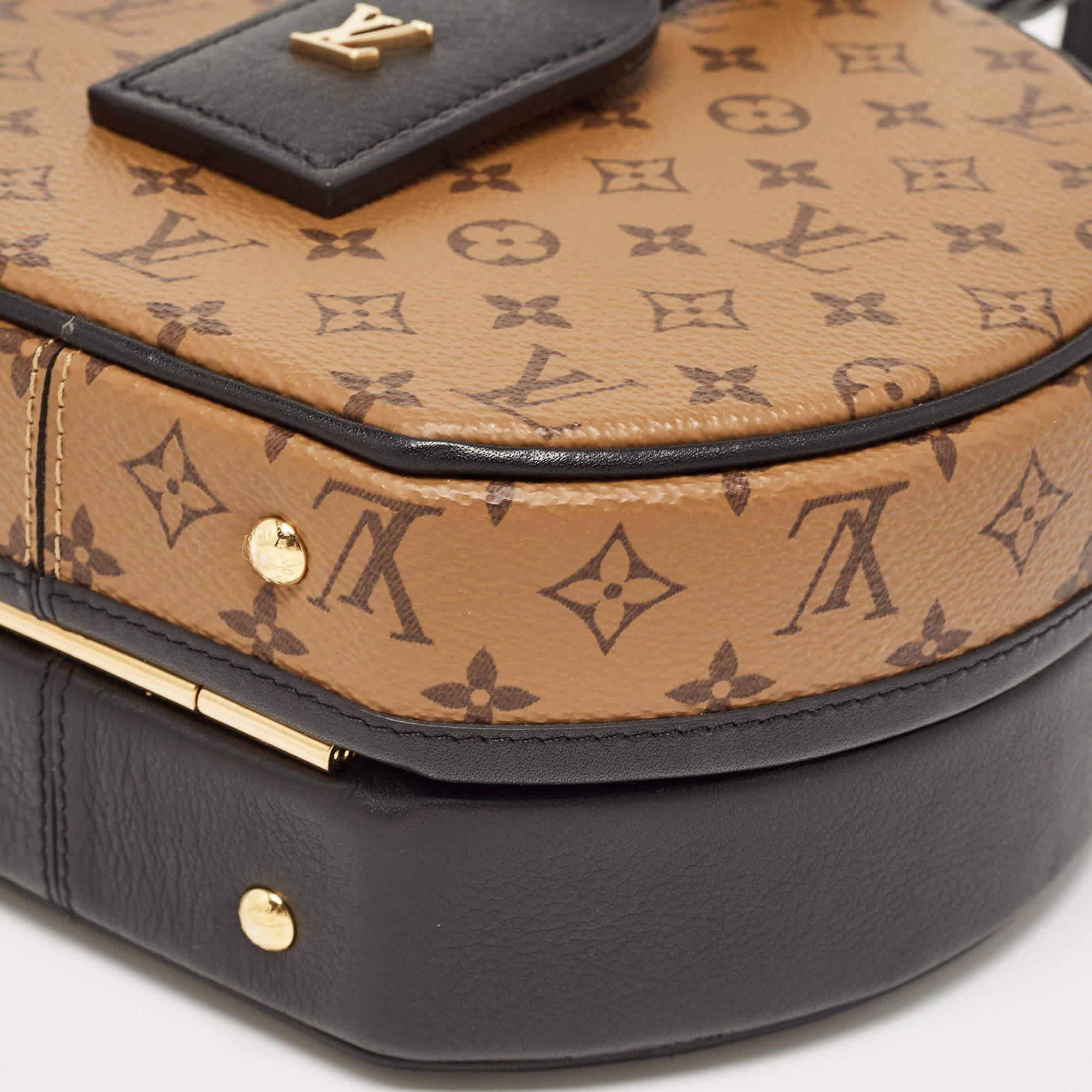 Louis Vuitton Monogram Reverse Canvas Petite Boite Chapeau Bag For Sale 6