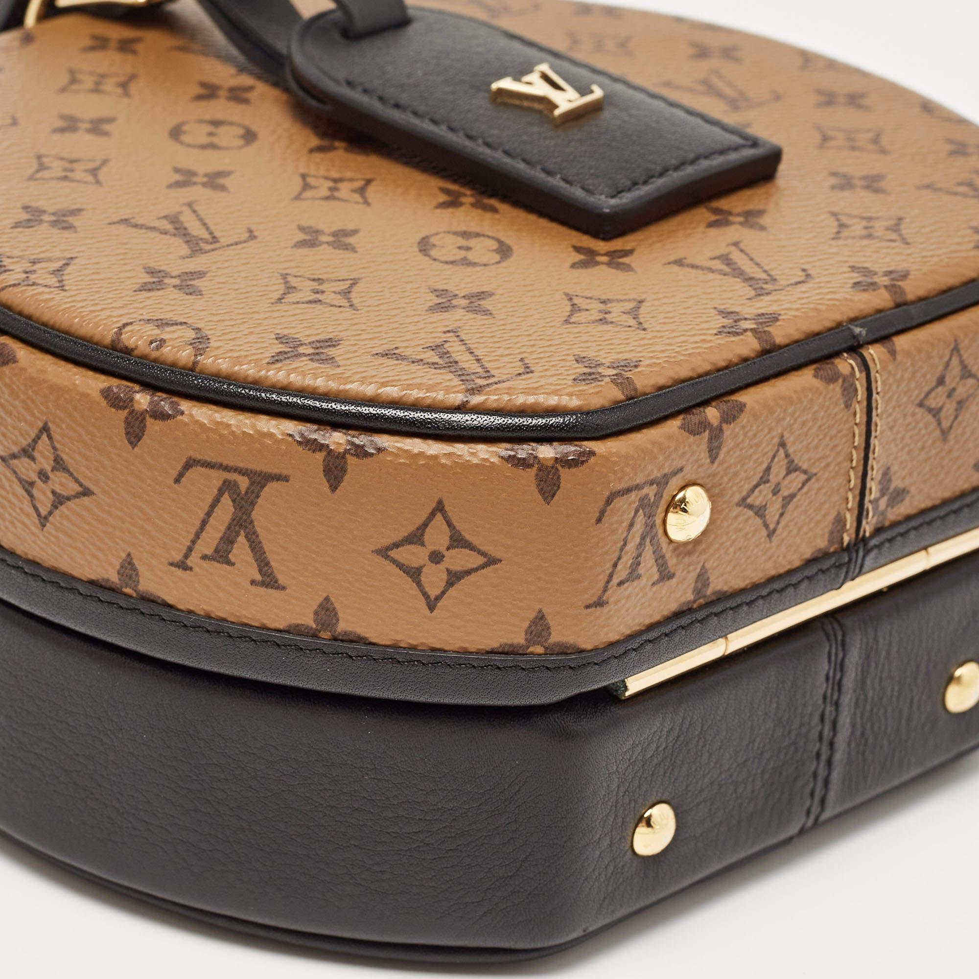 Louis Vuitton Monogram Reverse Canvas Petite Boite Chapeau Bag en vente 7