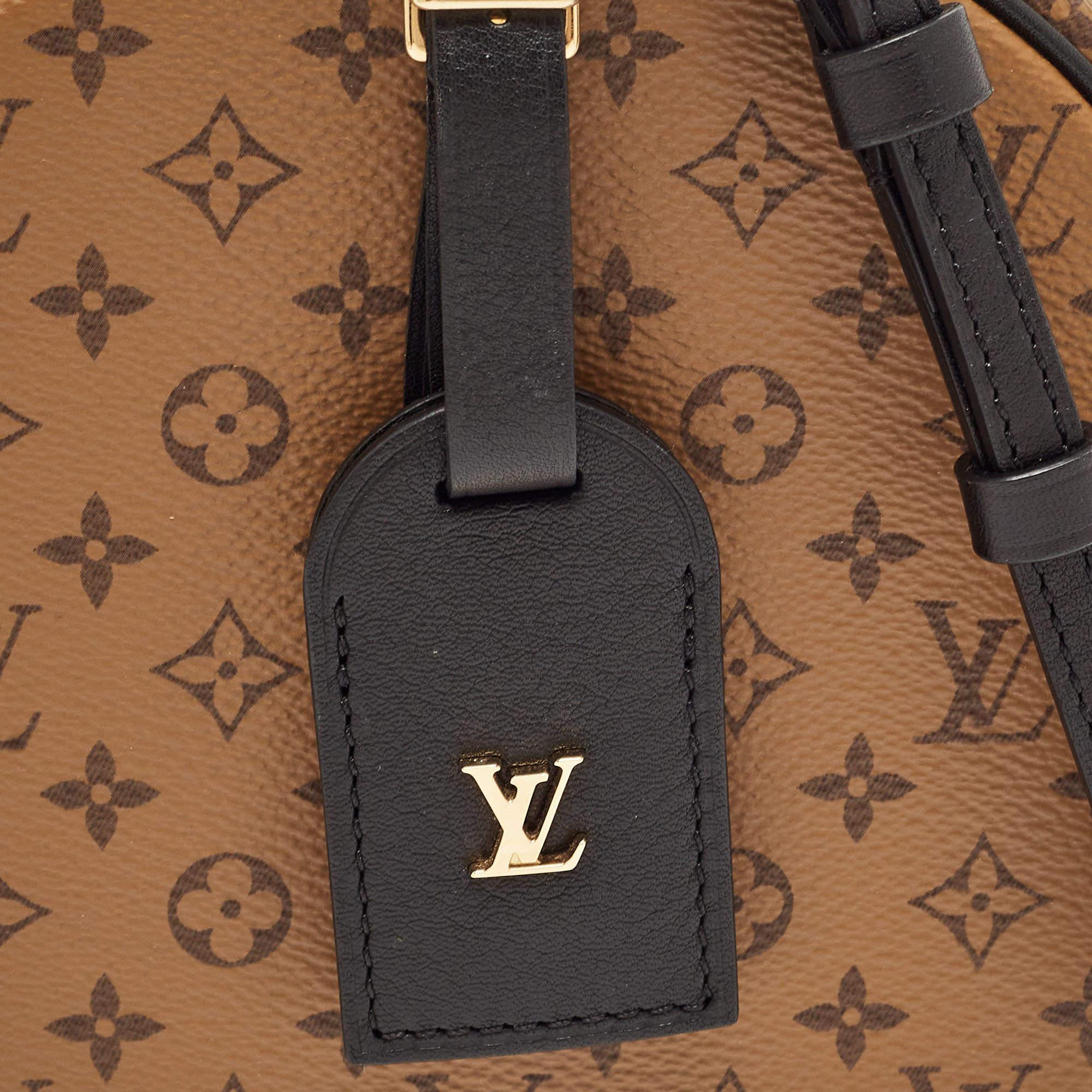 Louis Vuitton Monogram Reverse Canvas Petite Boite Chapeau Bag For Sale 9
