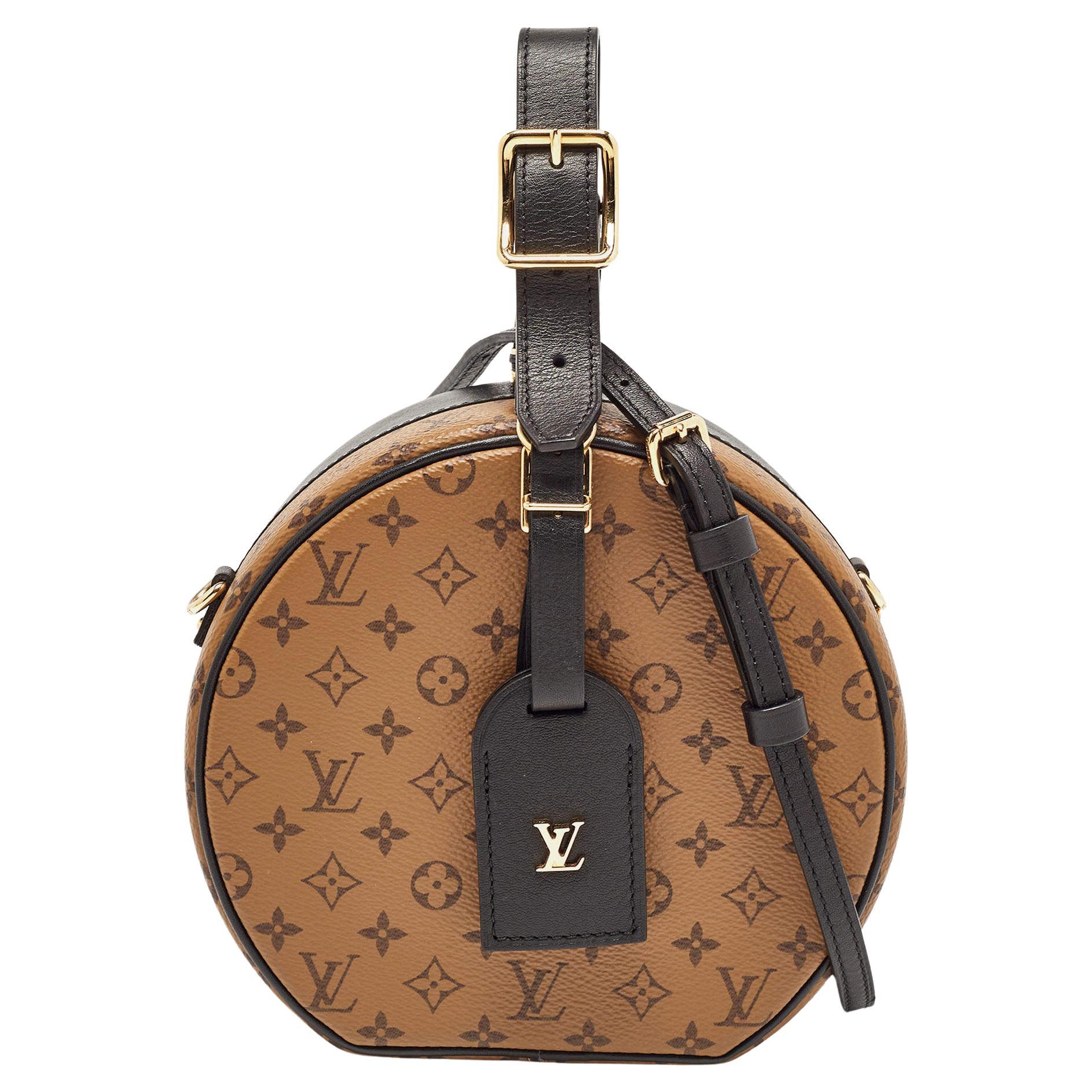 Louis Vuitton Monogram Reverse Canvas Petite Boite Chapeau Bag For Sale