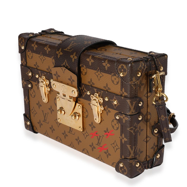 Louis Vuitton Monogram Reverse Canvas Petite Malle In Excellent Condition For Sale In New York, NY