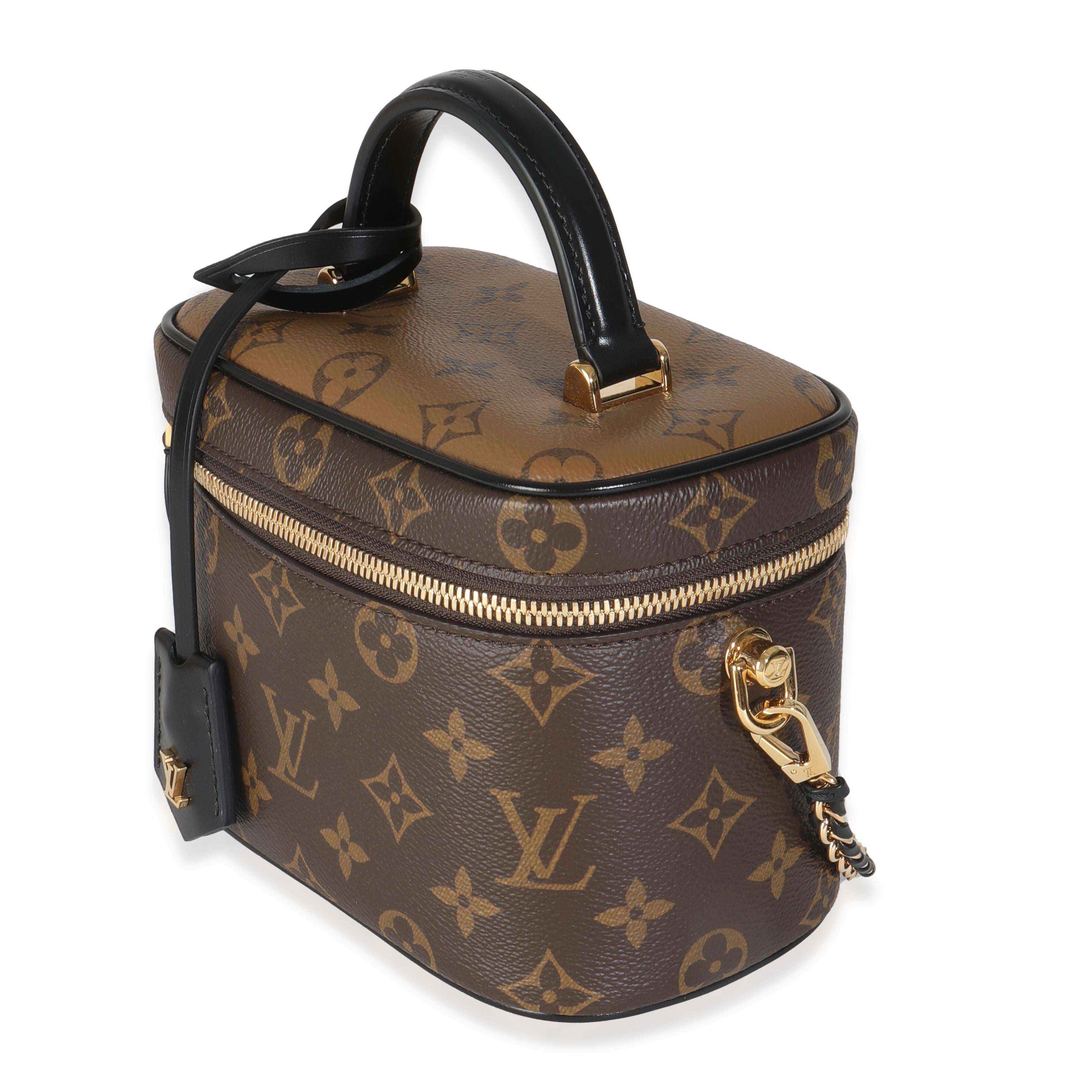 Noir Vanity PM en toile inversée avec monogramme Louis Vuitton en vente