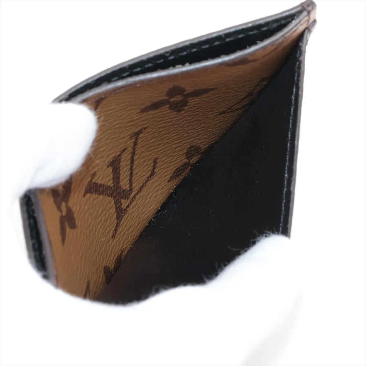 da uomo o donna Louis Vuitton Monogram Reverse Card Case in vendita