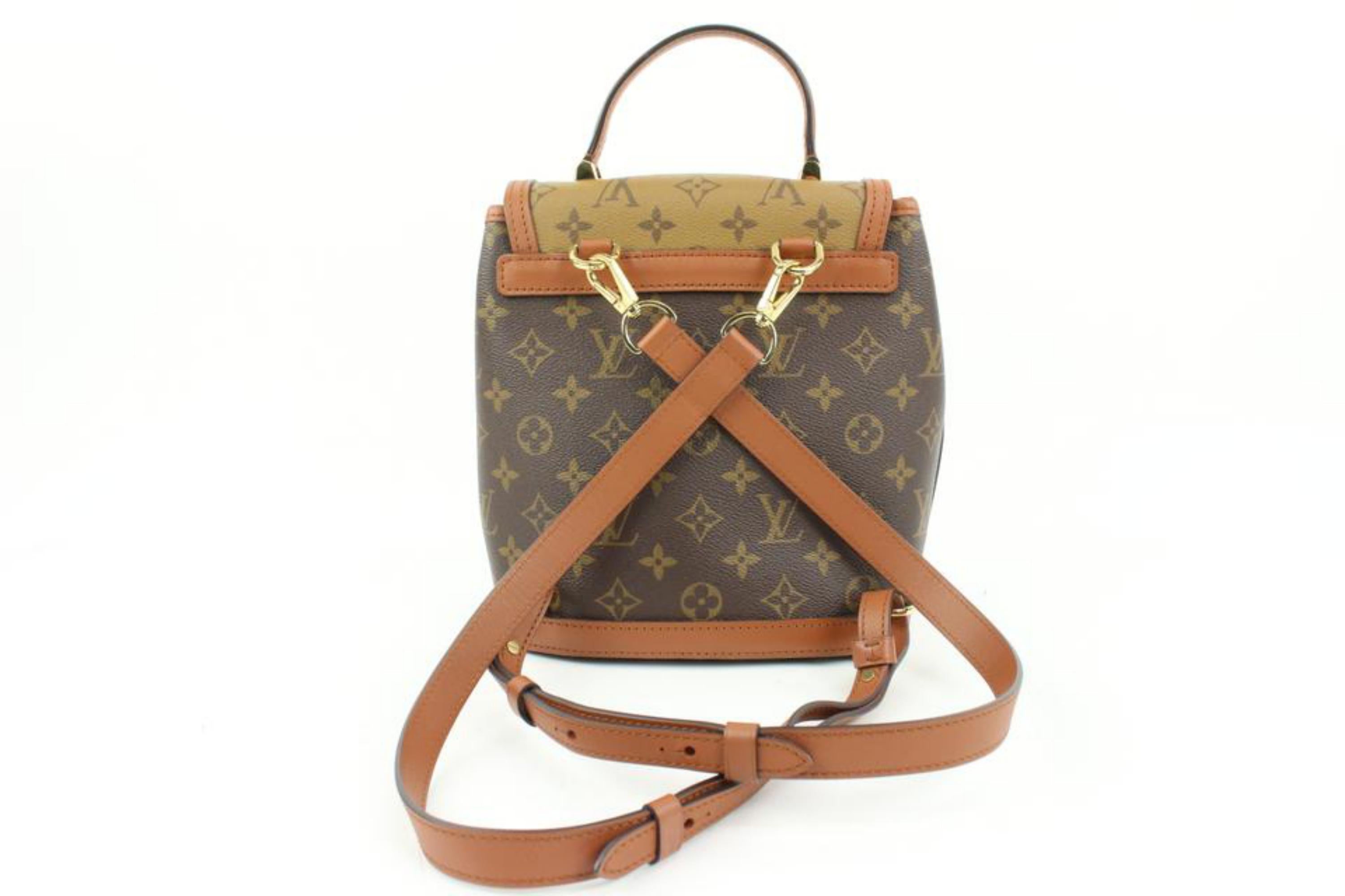 Louis Vuitton Monogram Reverse Dauphine Backpack  49lv128s In Good Condition In Dix hills, NY