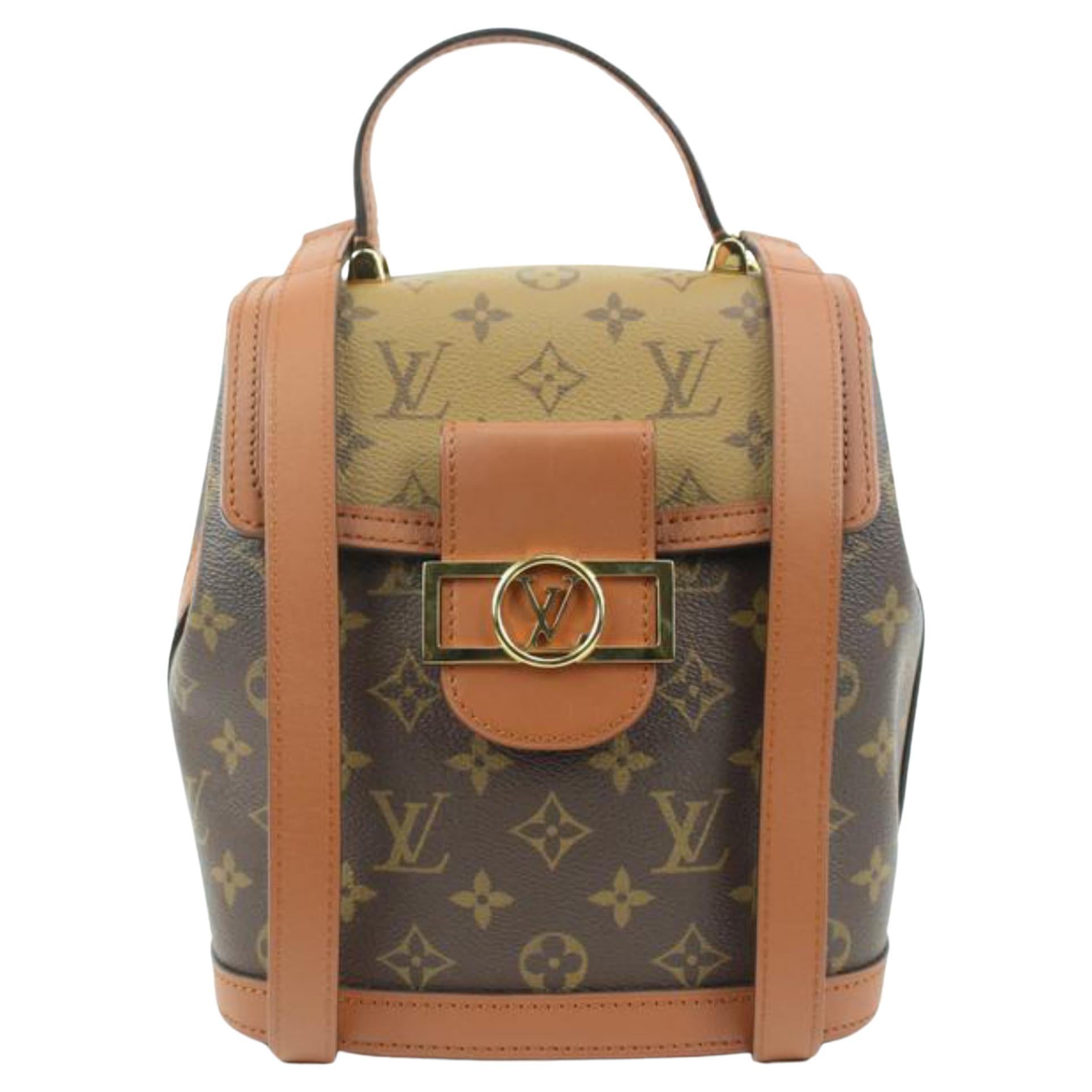 Louis Vuitton Monogram Reverse Dauphine Backpack  49lv128s