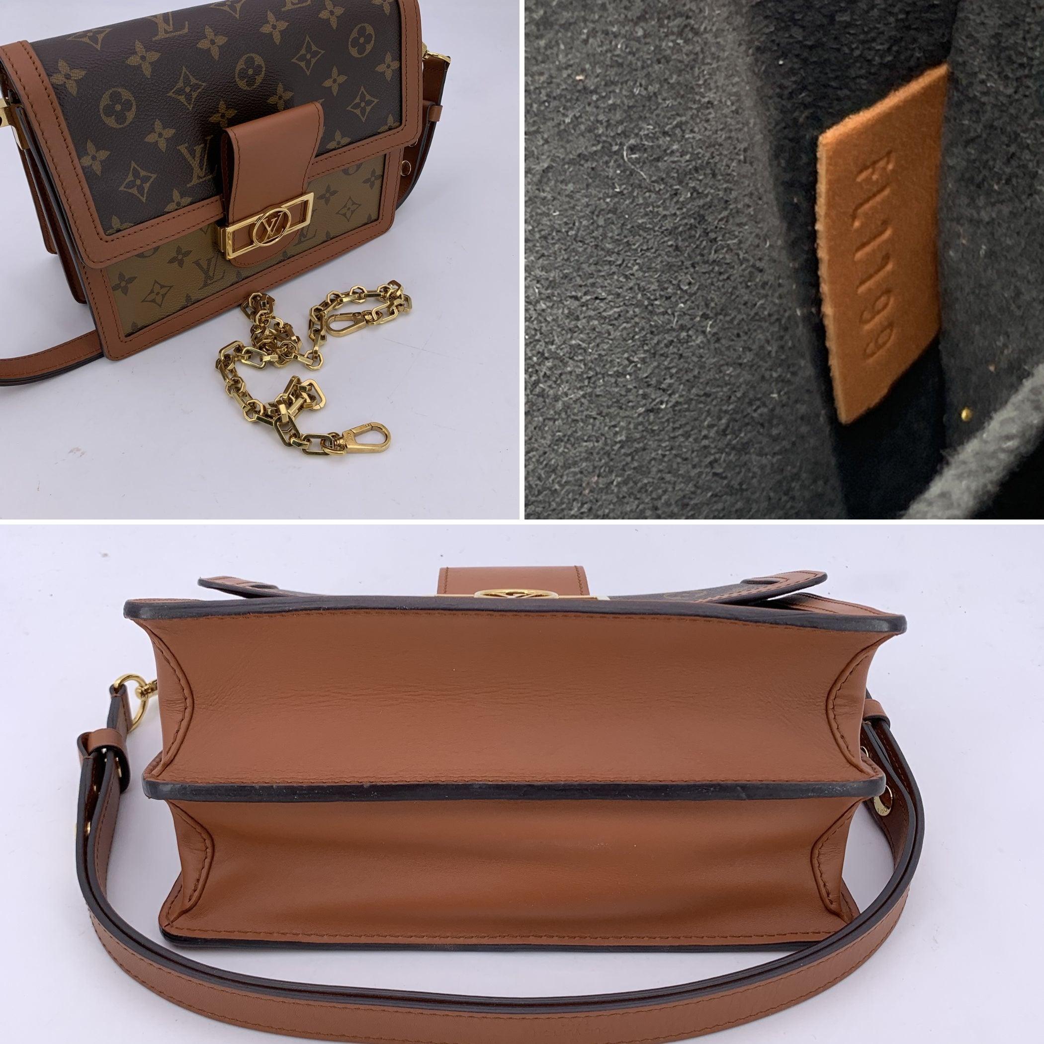 Louis Vuitton Monogram Reverse Dauphine MM Shoulder Bag M45958 For Sale 2
