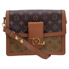 Louis Vuitton Monogram Reverse Dauphine MM Shoulder Bag M45958
