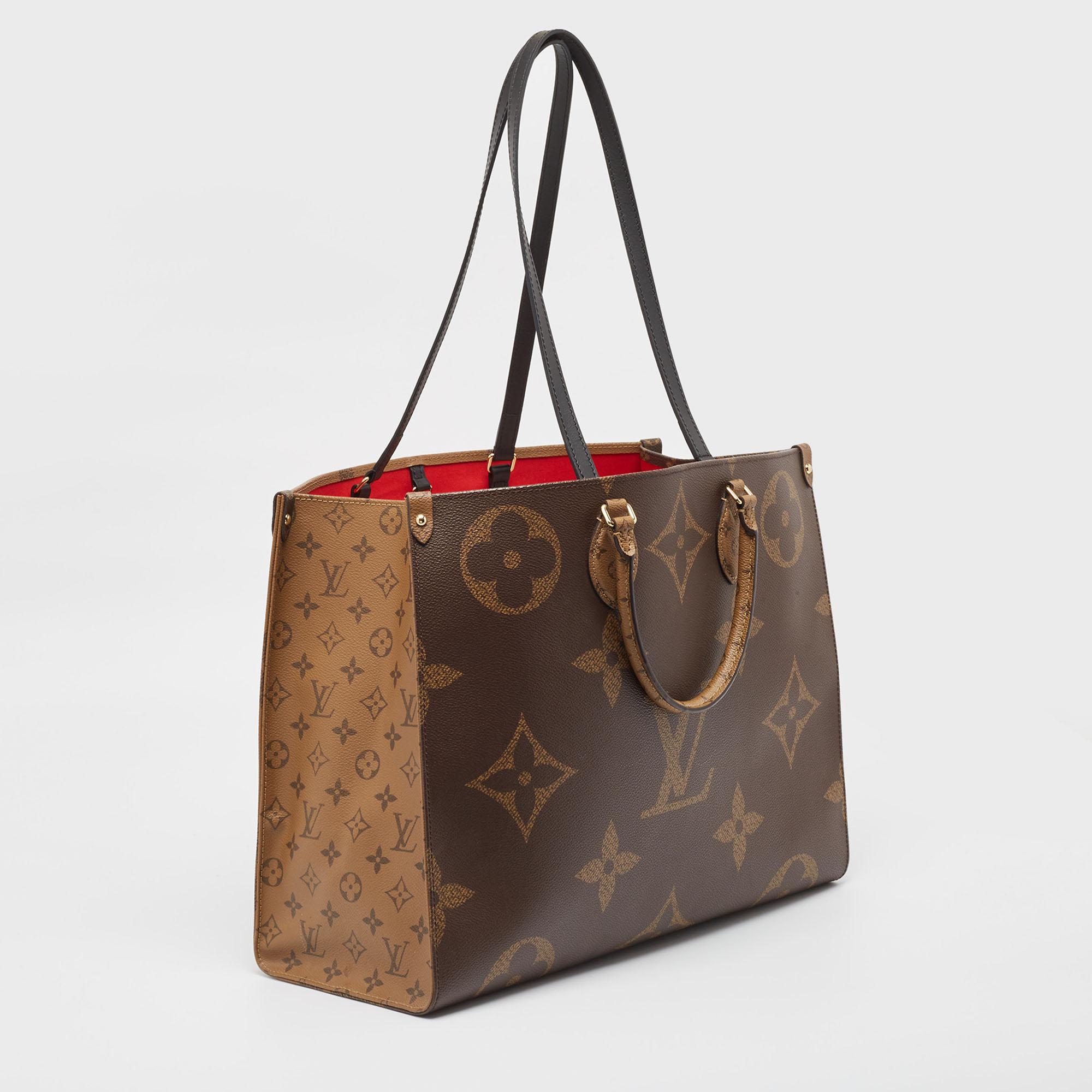 Louis Vuitton OnTheGo GM-Tasche mit Monogramm und umgekehrtem riesigem Segeltuch im Angebot 7