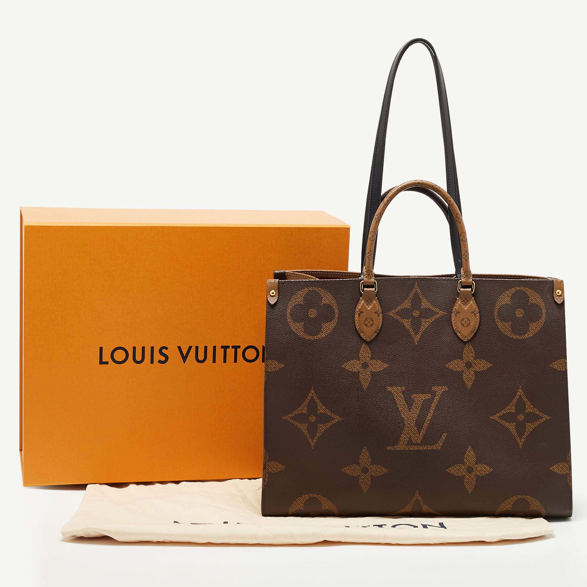 Louis Vuitton Monogram Reverse Giant Canvas OnTheGo GM Bag 12