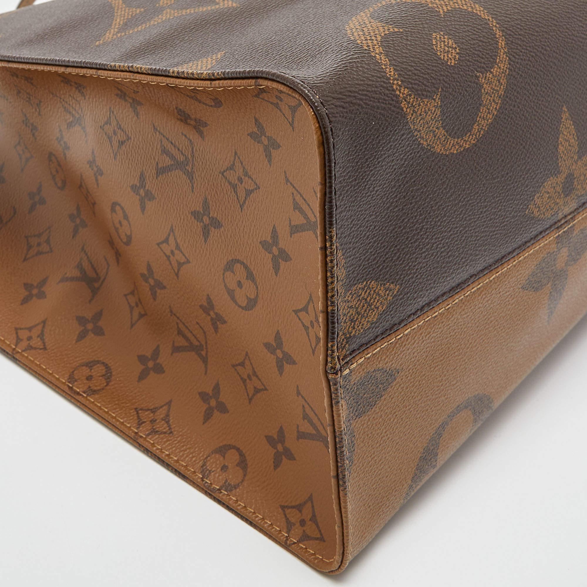 Louis Vuitton Monogram Reverse Giant Canvas OnTheGo GM Bag 5