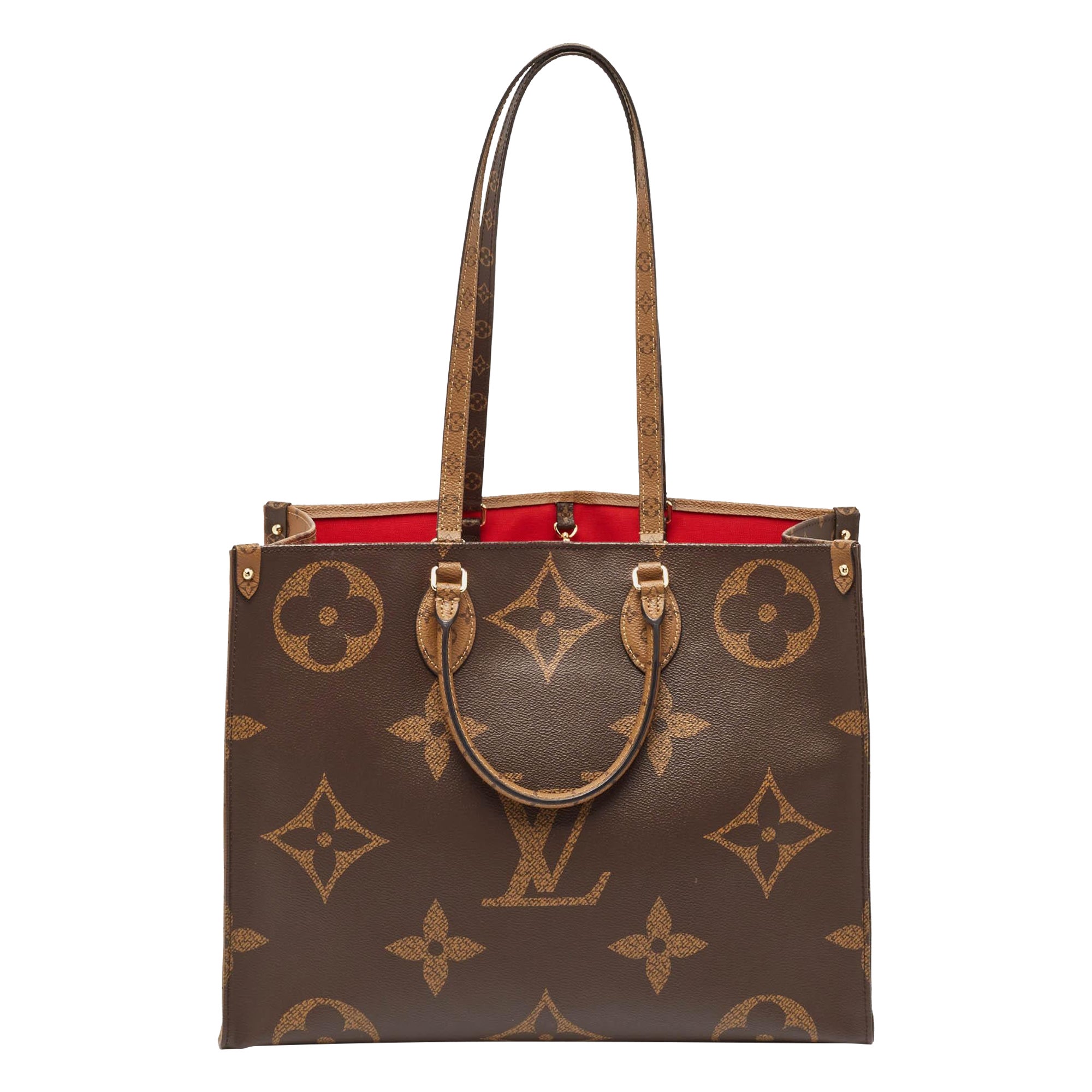 Louis Vuitton - Sac OnTheGo GM en toile géante à monogramme inversé
