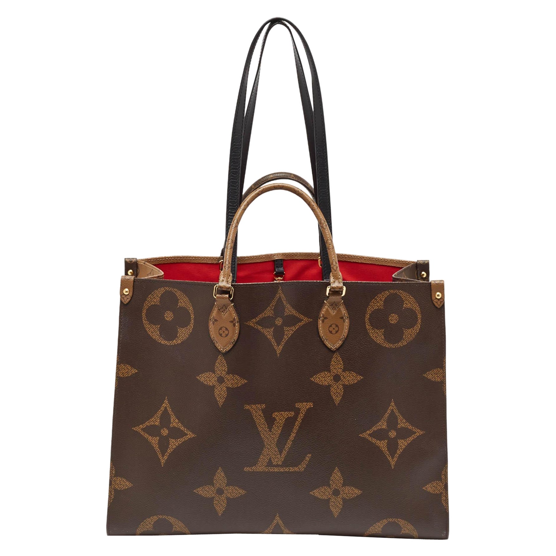 Louis Vuitton - Sac OnTheGo GM en toile géante à monogramme inversé