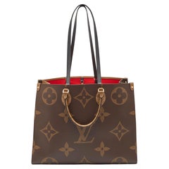 Louis Vuitton OnTheGo GM-Tasche mit Monogramm und umgekehrtem riesigem Segeltuch