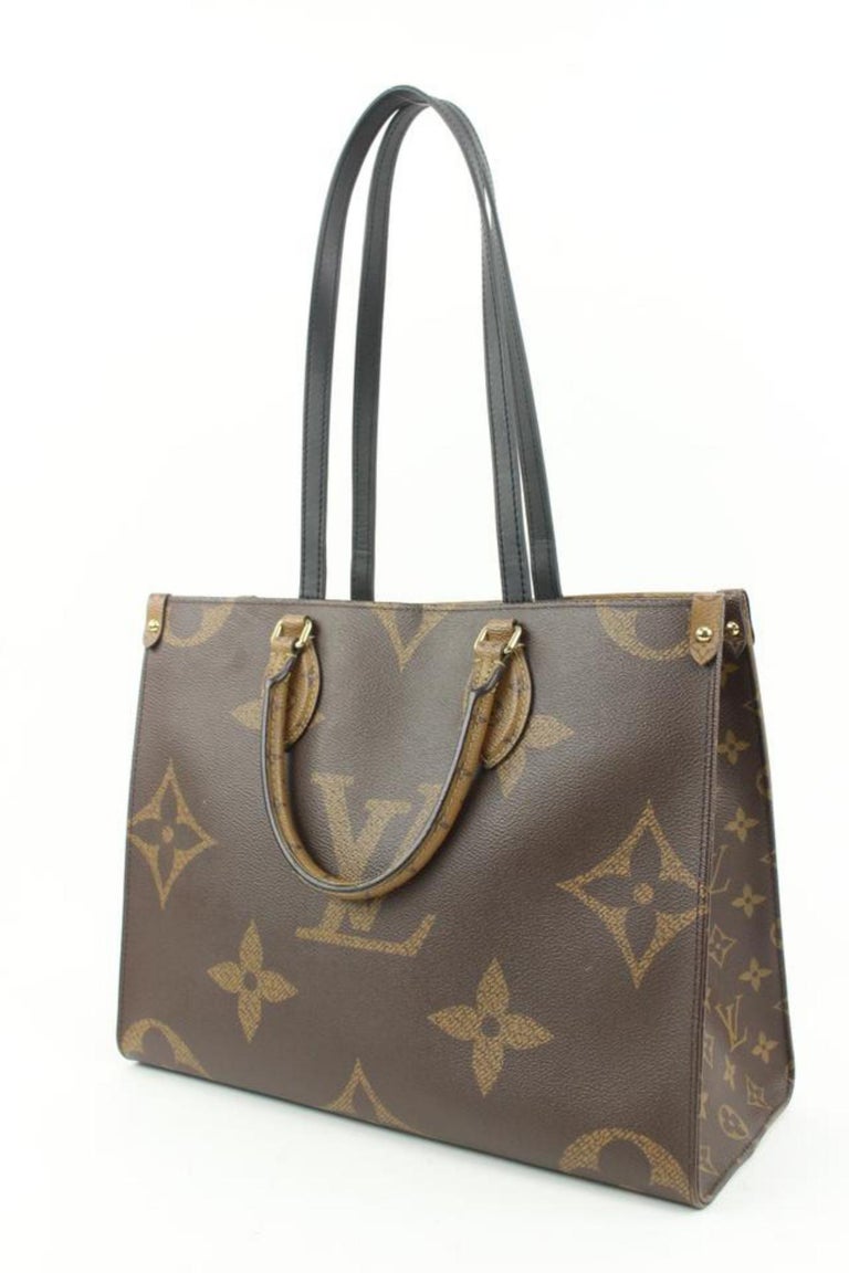 Louis Vuitton Monogram Reverse Onthego MM 2way Tote Bag s210lv58