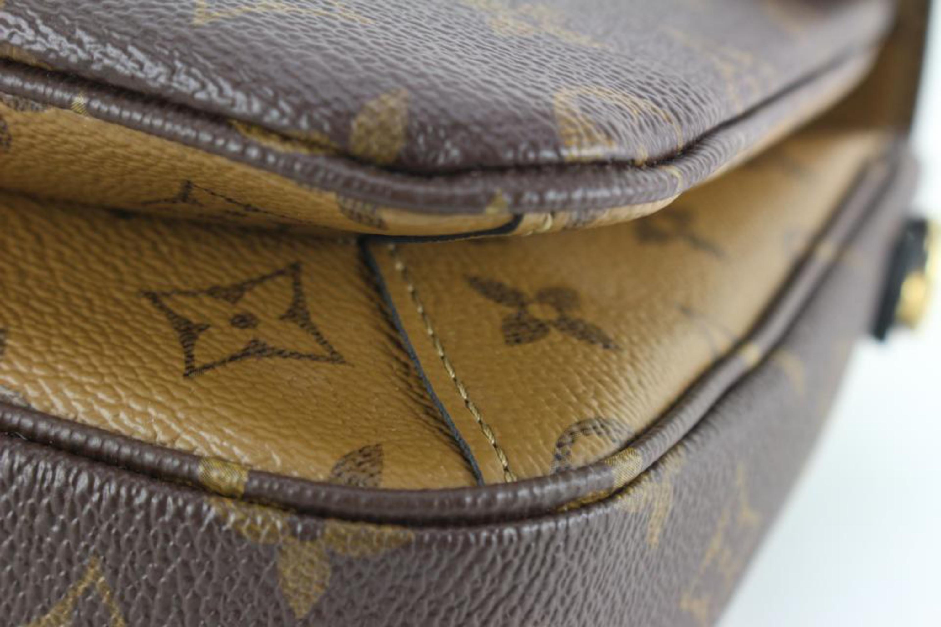 Louis Vuitton Monogram Reverse Pochette Metis Crossbody Bag 53lk725s In Excellent Condition In Dix hills, NY