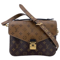 Louis Vuitton Monogram Reverse Pochette Metis Handbag Shoulder Bag