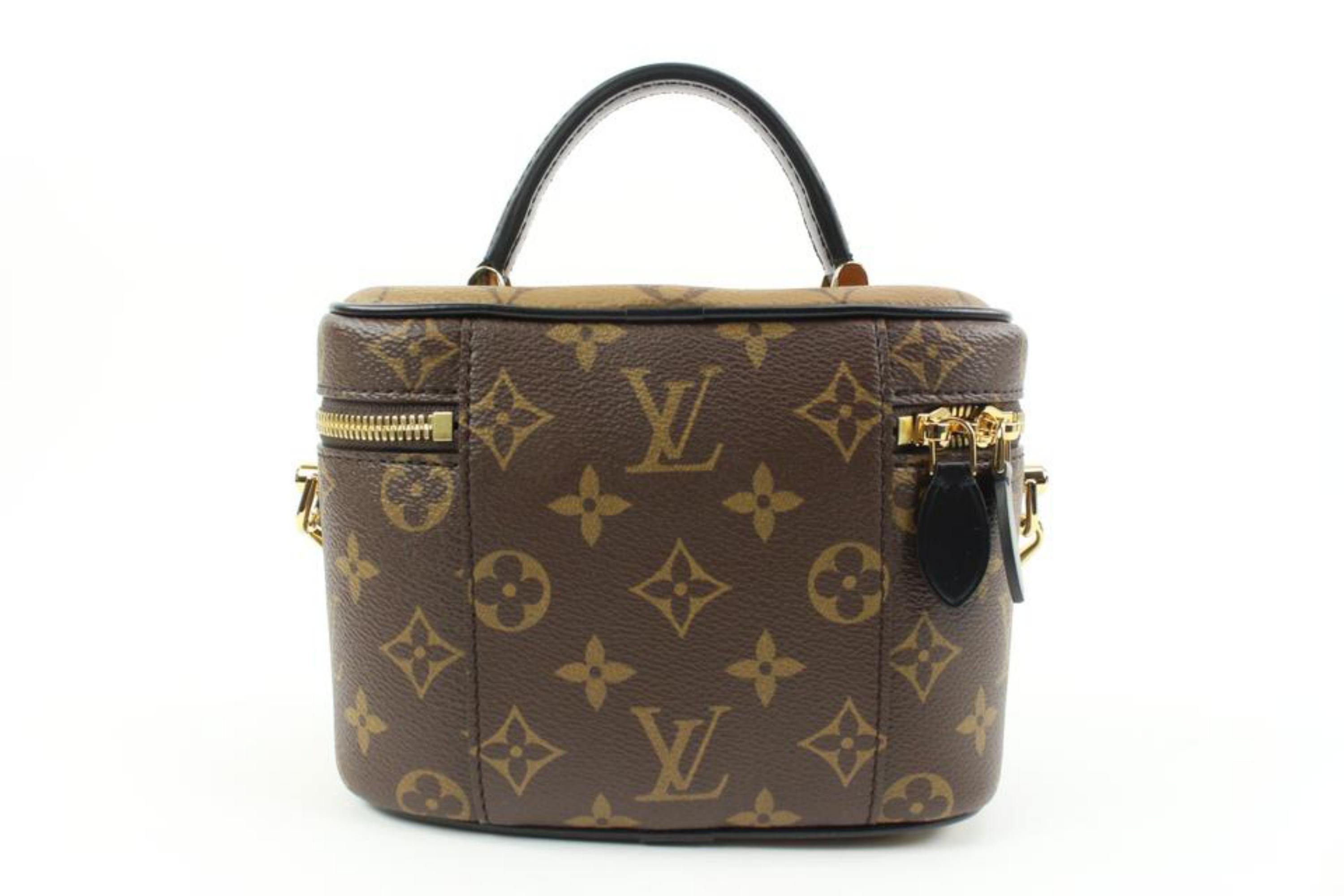 Louis Vuitton Monogram Reverse Vanity PM Crossbody Train Case  Bag 39lv217s For Sale 3