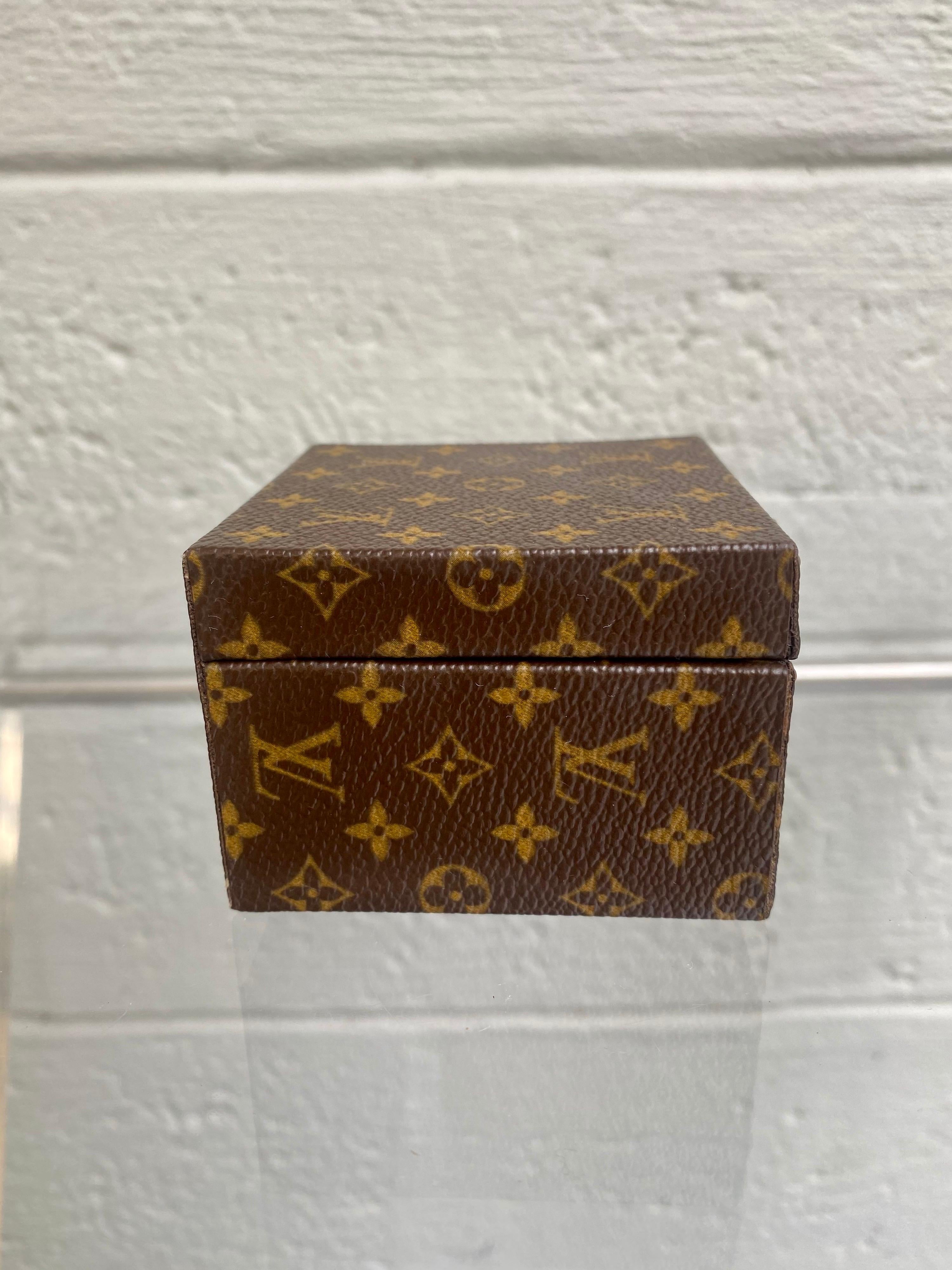 Brown Louis Vuitton Monogram Ring Trunk Case