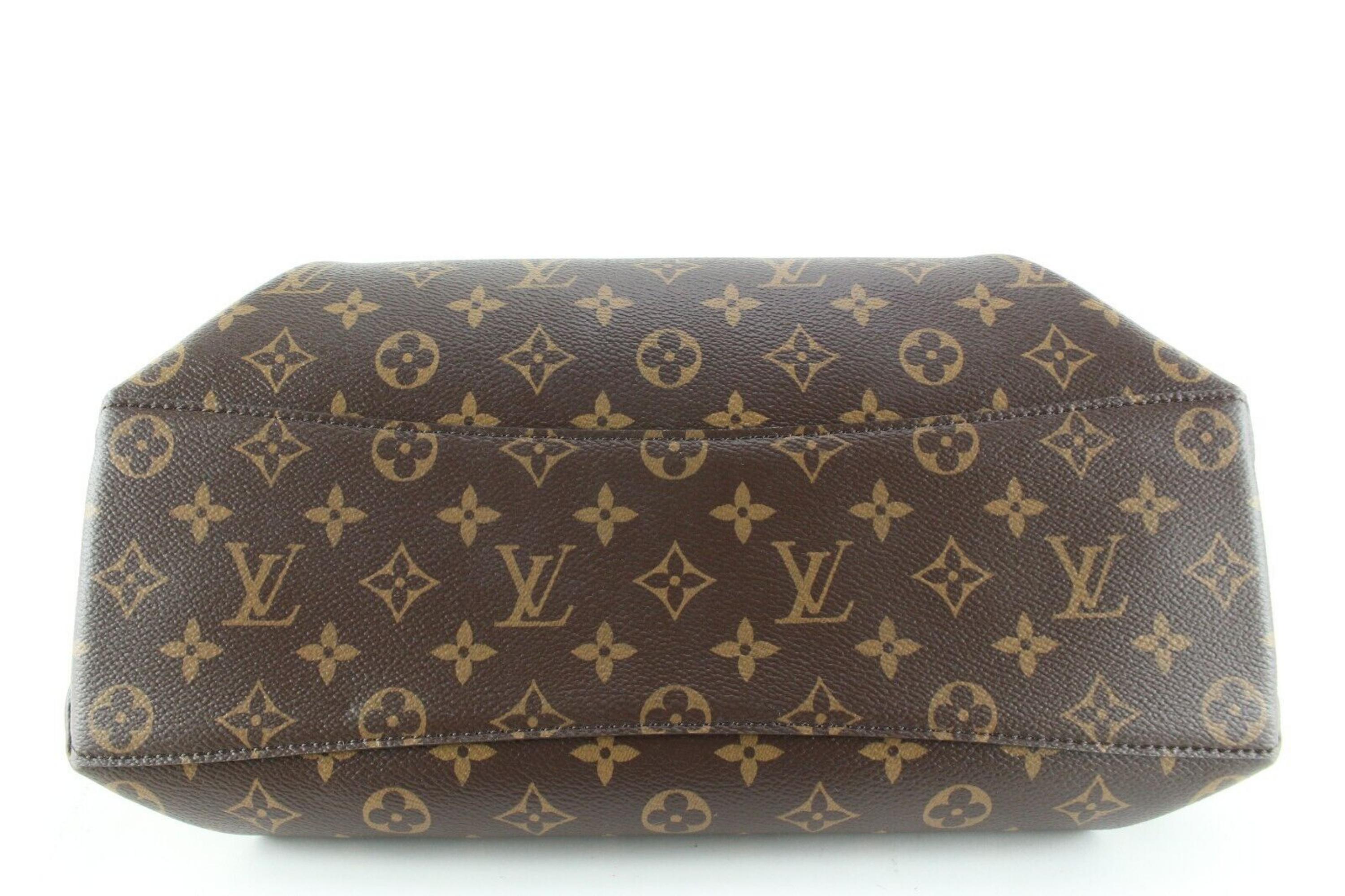 Brown Louis Vuitton Monogram Rivoli MM 2way Bowler Bag 4LK0222 For Sale