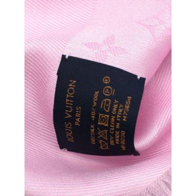 Louis Vuitton Monogram Rose Ballerine Silk & Wool Scarf 3