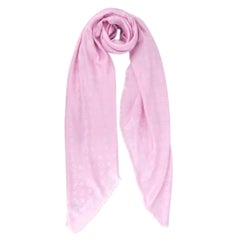Louis Vuitton Monogram Rose Ballerine Silk & Wool Scarf