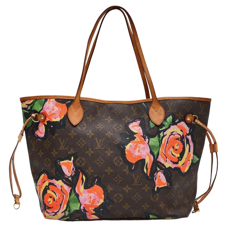 Louis Vuitton Monogram Roses Neverfull Tote MM (2007) For Sale at