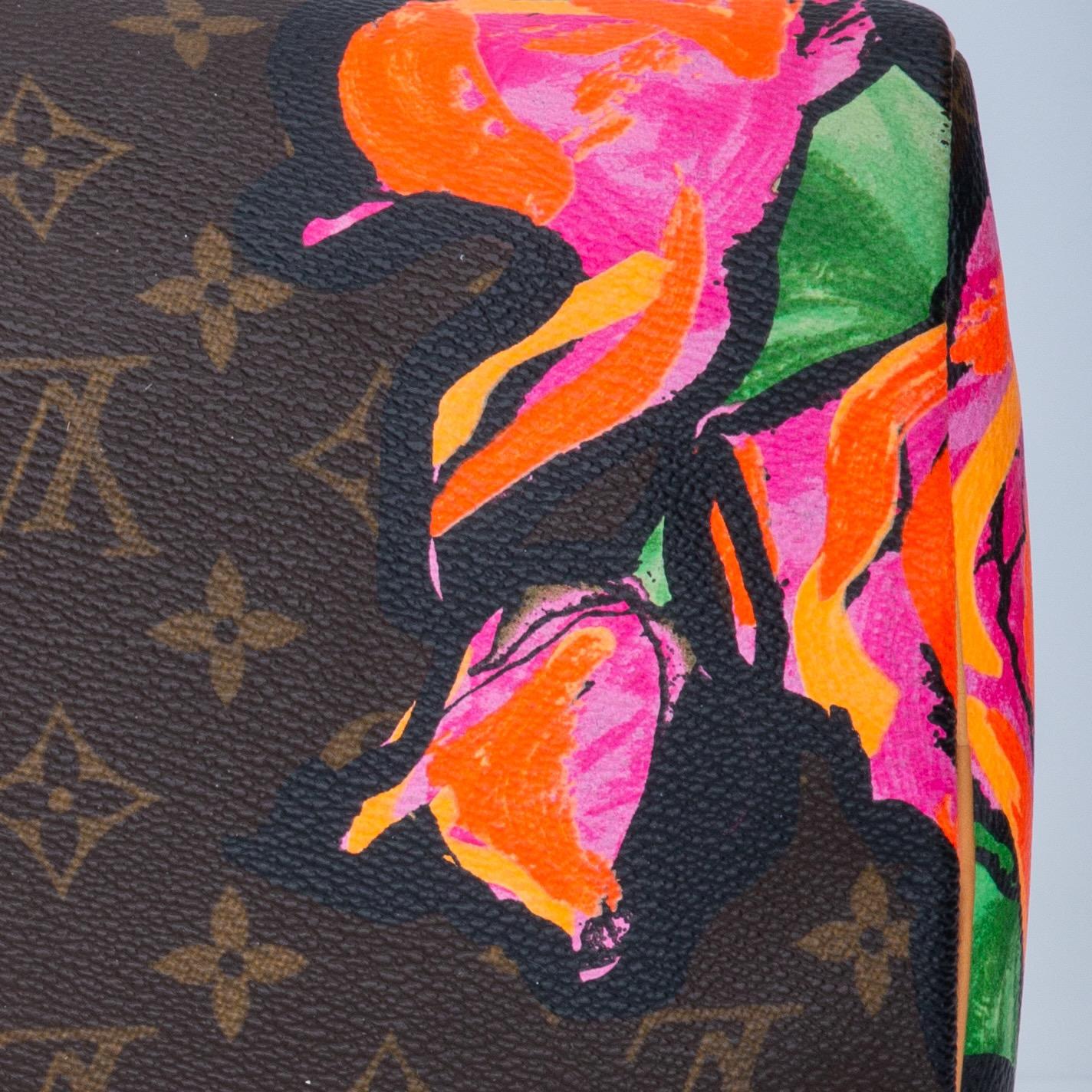 Louis Vuitton Monogram Roses Speedy 30 Handbag (2008) For Sale 7