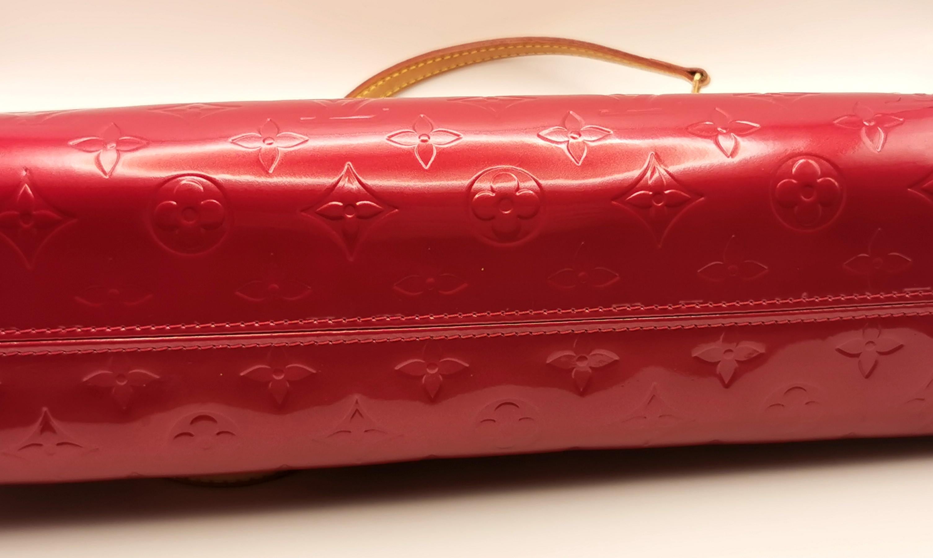 Louis Vuitton monogram Roxbury Drive handbag, Pomme D'amour, Red Vernis leather 3