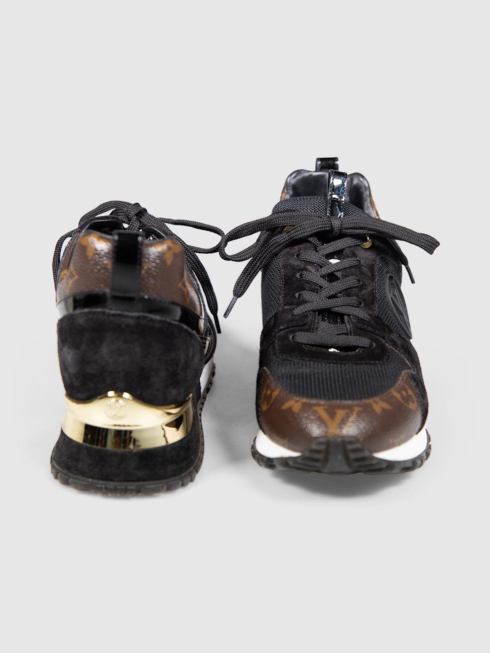 Zapatillas Louis Vuitton Monograma Run Away Talla IT 40 Negro