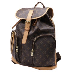 Louis Vuitton Monogram Sac a Dos Bosphore Backpack Bag in Brown Coated Canvas