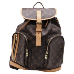 Louis Vuitton Monogram Sac a Dos Bosphore Backpack Bag in Brown Coated Canvas